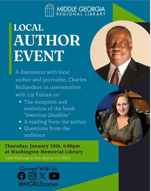 Local Author Event flyer.